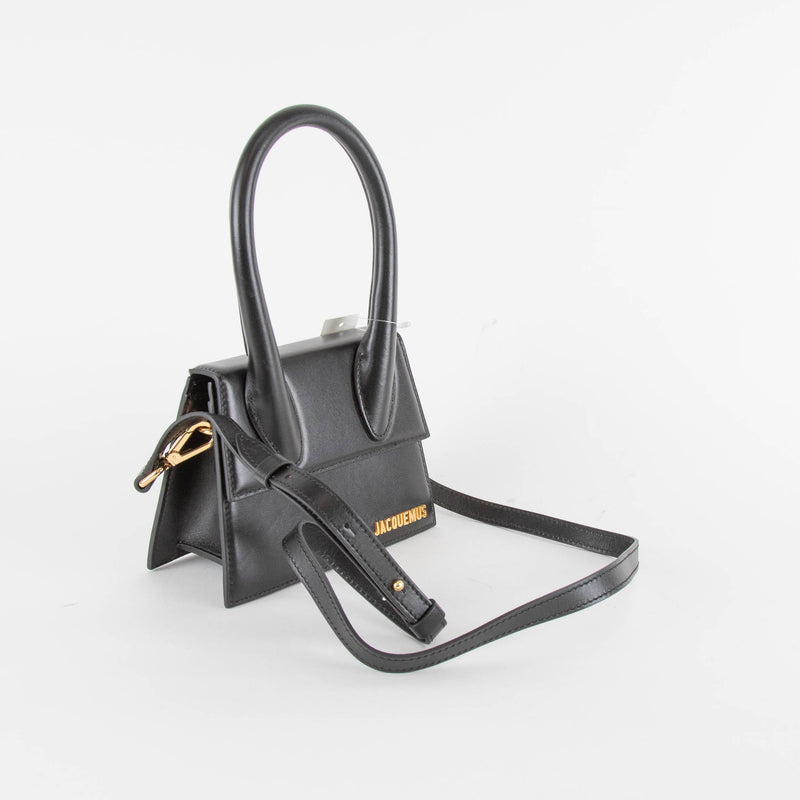 Jacquemus Black Le Chiquito Leather Top Handle Bag