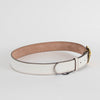 Gucci Cream Leather Heart Belt