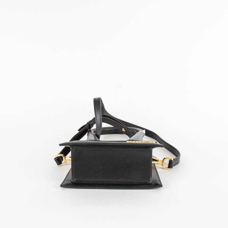 Jacquemus Black Le Chiquito Leather Top Handle Bag