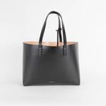 Mansur Gavriel Black Leather Small Tote Bag