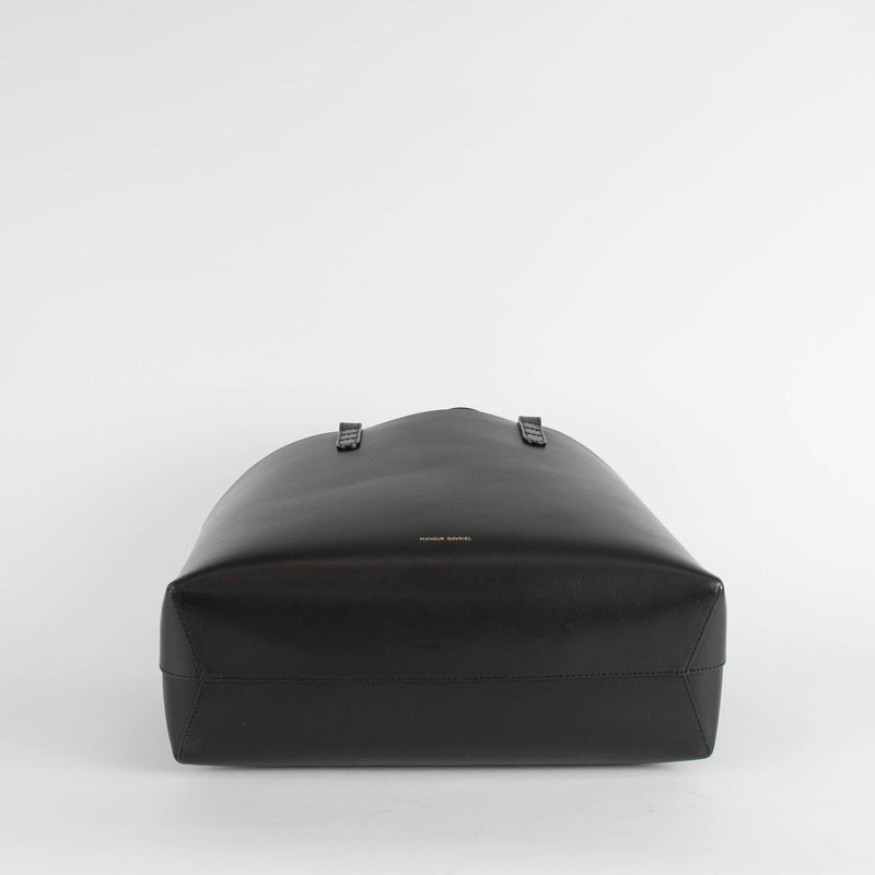 Mansur Gavriel Black Leather Small Tote Bag