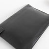 Victoria Beckham Black Leather Tweed Front Clutch Bag