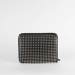 Christian Louboutin Black Leather Studded iPad Case