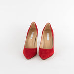 Diane Von Furstenberg Bethany Red Suede High Heels