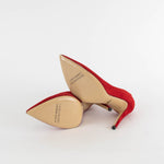 Diane Von Furstenberg Bethany Red Suede High Heels