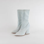 Yeezy Light Blue Denim Ankle Boots