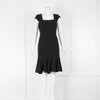 BCBG Maxazria Black Fluted Dress