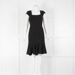 BCBG Maxazria Black Fluted Dress