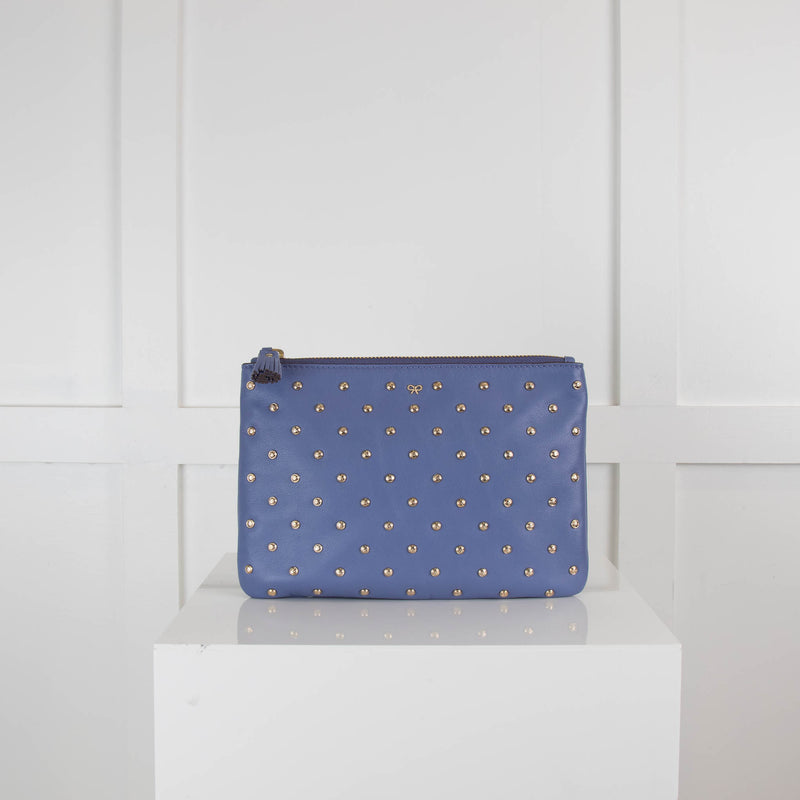 Anya Hindmarch Bluebell Studded Pouch