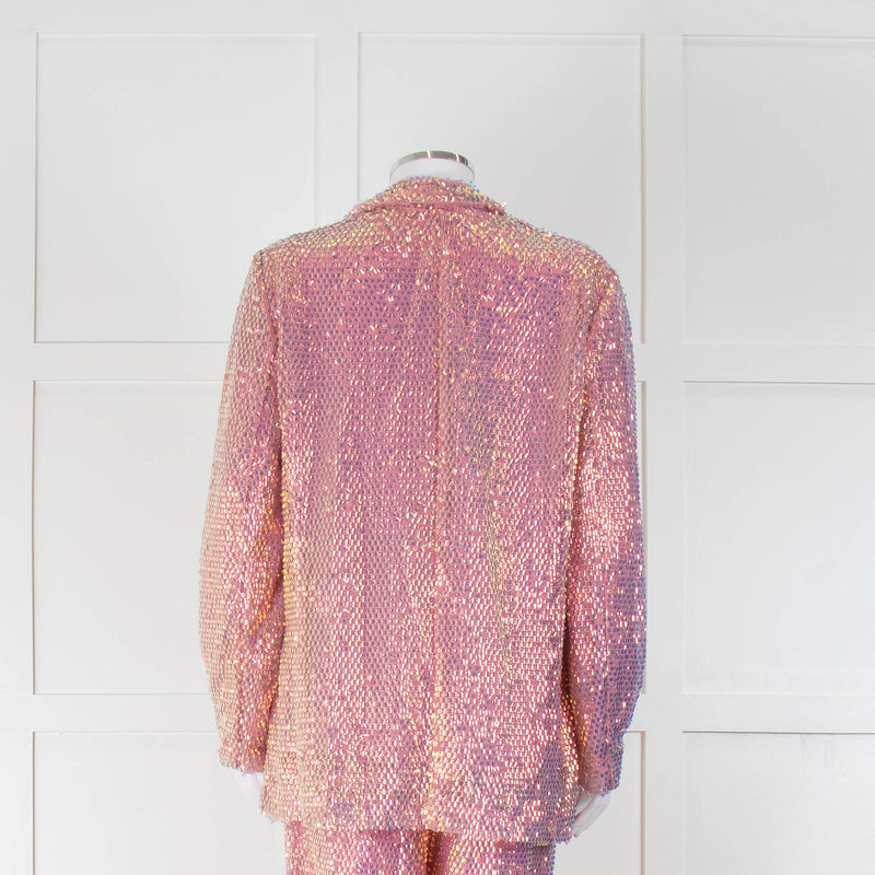 Celia B Pink Sequin Blazer Jacket