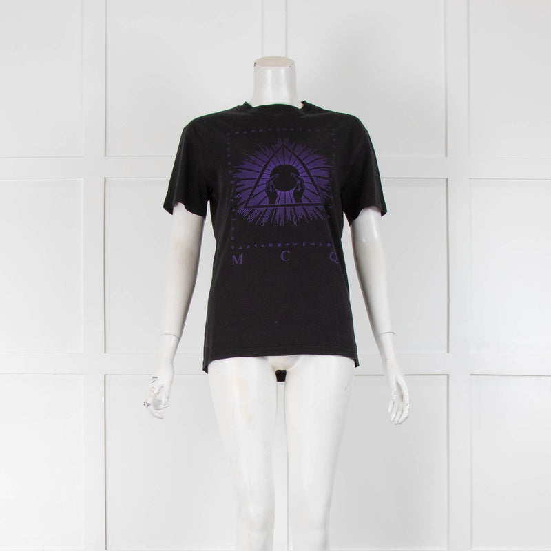 McQ Black Graphic T-Shirt