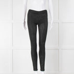 Helmut Lang Black Suede Leggings