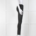 Helmut Lang Black Suede Leggings