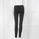 Helmut Lang Black Suede Leggings