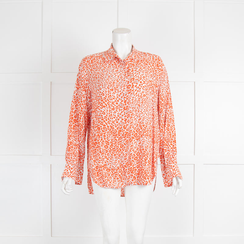 Maje Orange Leopard Print