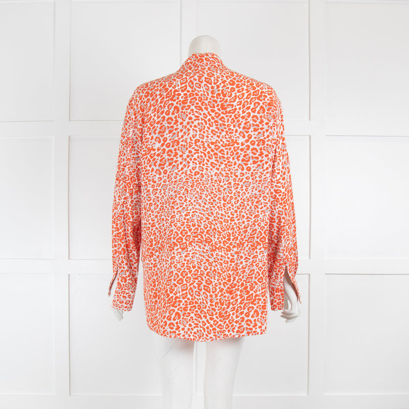 Maje Orange Leopard Print