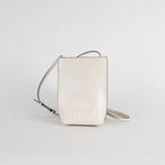 Ganni Small Banner Cream Crossbody Bag