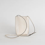 Ganni Small Banner Cream Crossbody Bag