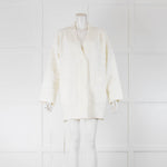 Vita Grace Annabel Premium Jacquard Ivory Cardigan