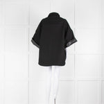 The Frankie Shop Cashmere Mix  Black Short Sleeve Jacket