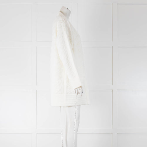 Vita Grace Annabel Premium Jacquard Ivory Cardigan