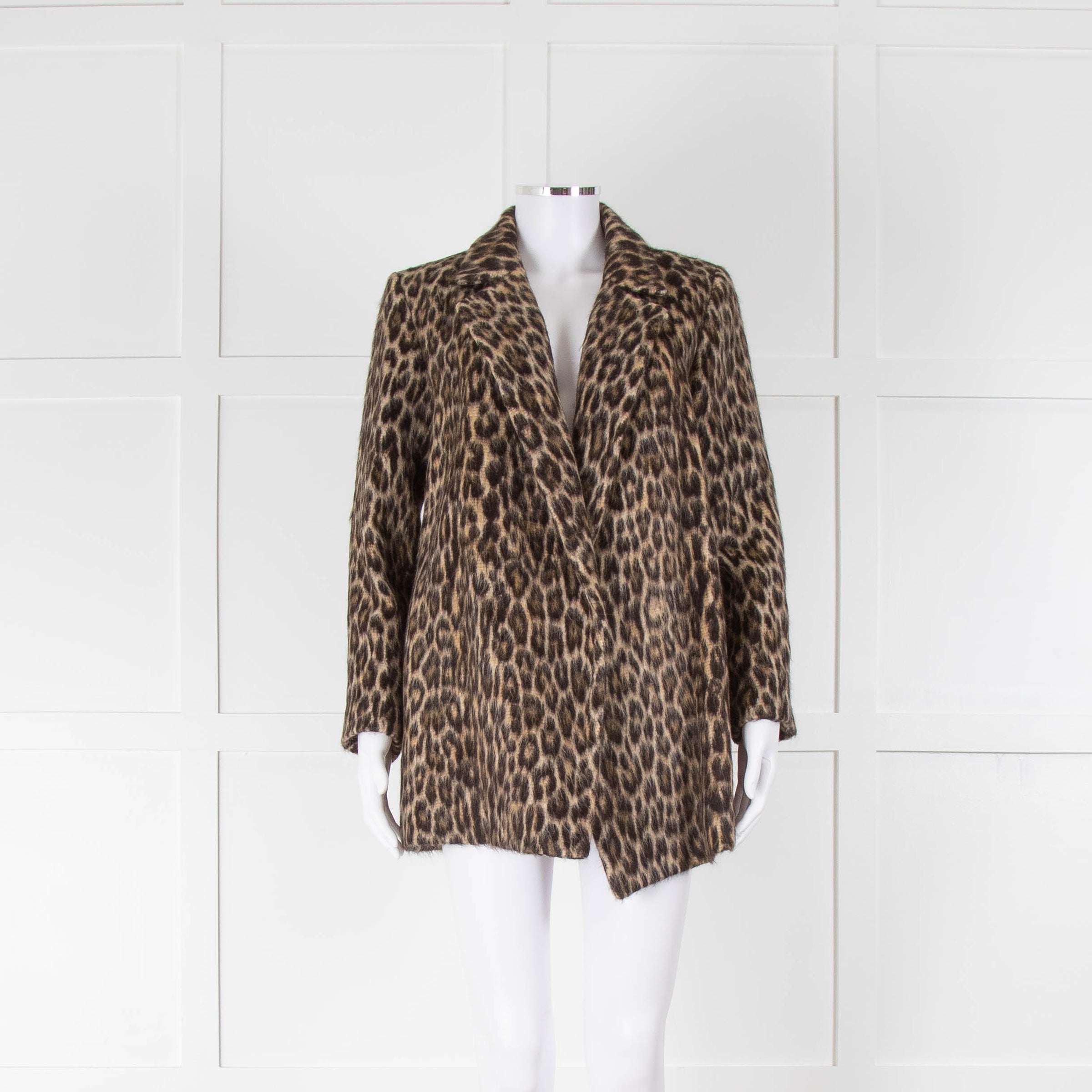 Theory Leopard Print Short Coat