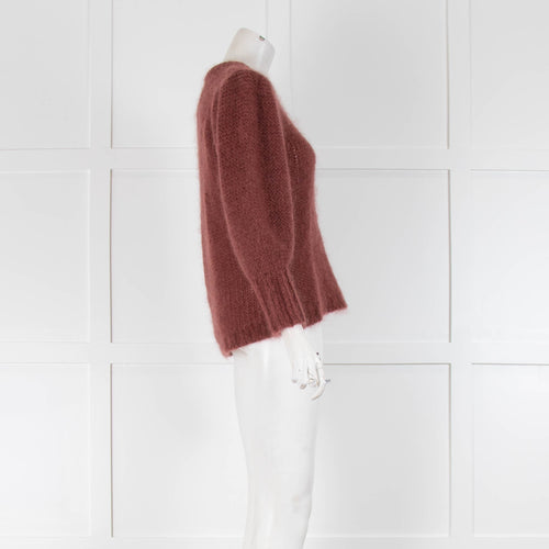 Custommade Burgundy Mohair Sweater