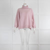 Amina Rubinacci Pale Pink Cashmere Rollneck Jumper