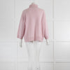 Amina Rubinacci Pale Pink Cashmere Rollneck Jumper