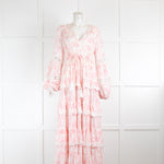 Miss June Pink Floral Maxi Dress