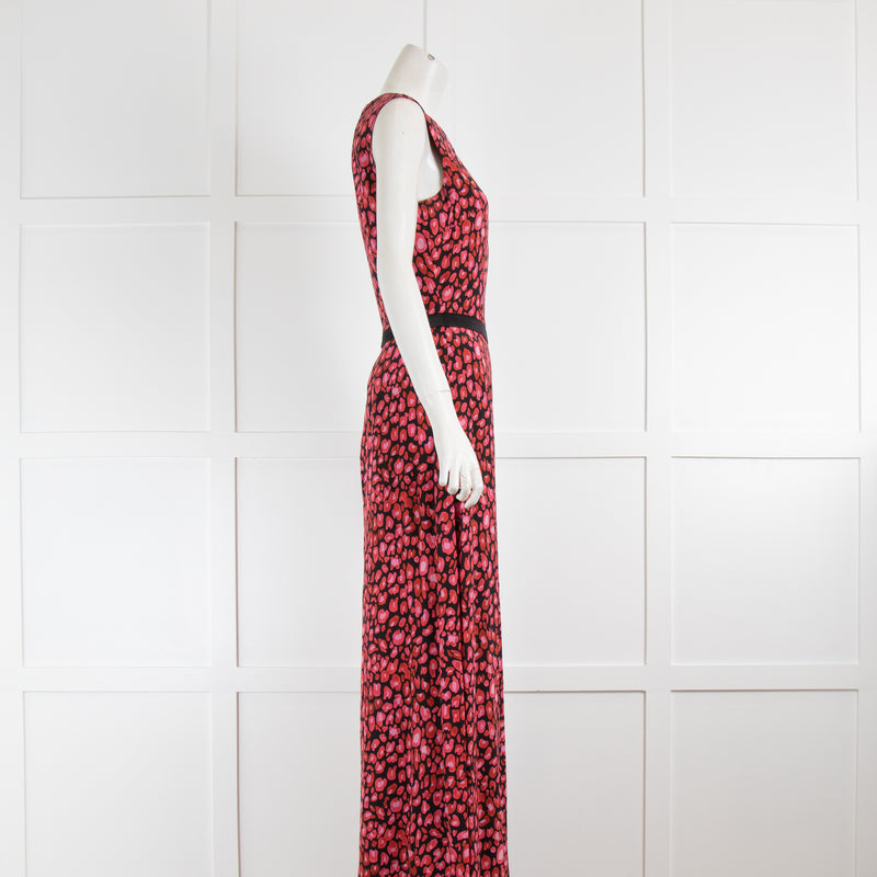 Primrose Park Pink Animal Print Sleeveless Maxi Dress