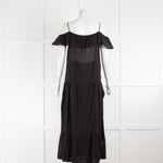 Iro Black Off the Should Maxi Dress