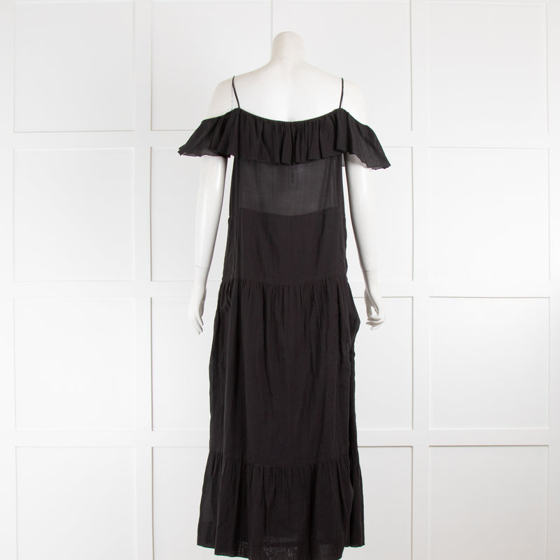 Iro Black Off the Should Maxi Dress