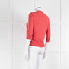 Closed Coral Cashmere Blend Short Cardigan