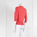 Closed Coral Cashmere Blend Short Cardigan