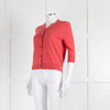 Closed Coral Cashmere Blend Short Cardigan