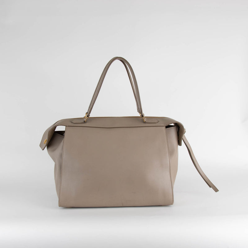 Celine Taupe Leather Small Ring Bag
