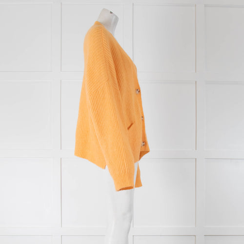 Holzweiler Orange Mohair Cardigan