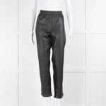 Wolford Black Faux Leather Panelled Trousers