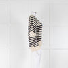 Alexander McQueen Cream and Navy Stripe Zip Detail Jumper