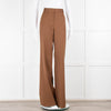 Nili Lotan Brown Wool Flared Trousers