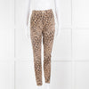 Frame All High Rise  Animal Print Trousers