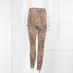 Frame All High Rise  Animal Print Trousers