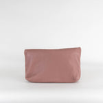 Mulberry Blush Pink Clemmie Fold Over Clutch with Rose Gold Hardware