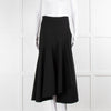 Temperley Black Mercury Plain Ruffle Skirt