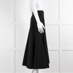 Temperley Black Mercury Plain Ruffle Skirt