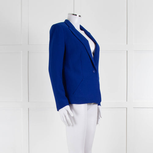 ba&sh Cobalt Blue Single Breasted Short Jacket