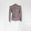 Isabel Marant Etoile Cream Black Red Tweed Blazer Jacket