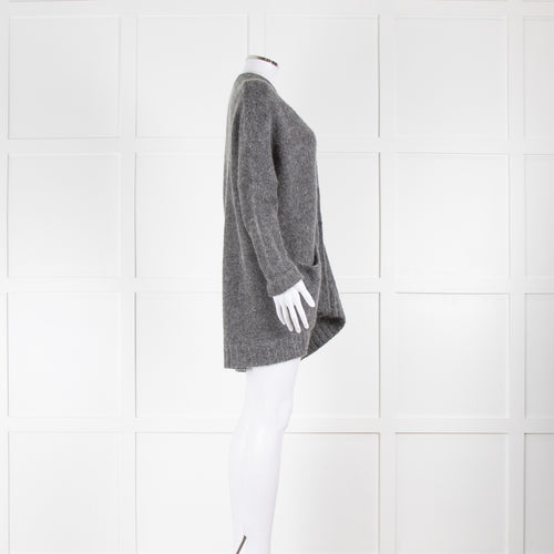 By Malene Birger Grey Over Sized Cardigan