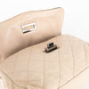 Chanel Cream Brown Quilted Leather Country Club Flap Shoulder Bag